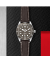 Tudor Black Bay Fifty-Eight 39 mm silver case, Brown leather bracelet (watches)